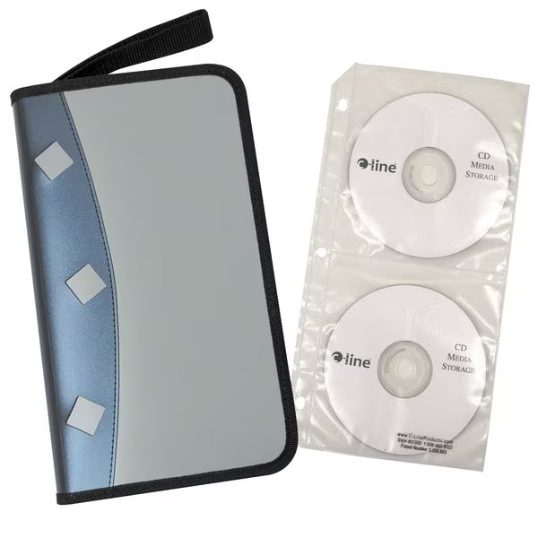 Refillable CDDVD Organizer Case Set of 12 Organizer Cases, 12PK, C-Line Products, Mfr#: 61955-BX